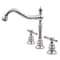 Novatto MILLER Widespread 2-Handle Lavatory Faucet in Brushed Nickel with Drain NBF-101BN-PUD - alternate 5